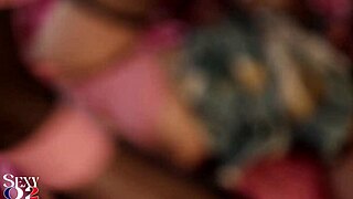 white amateur milf in satin lingerie gets doggy fucked with pov ass rimming