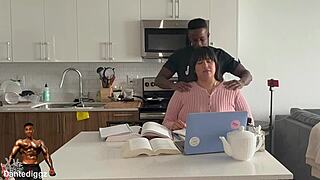 Latina BBW gets dicked down for being a great study buddy!