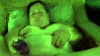 Bbw Woman Intensely Using Vibrator While Flashing at Outdoor Campsite