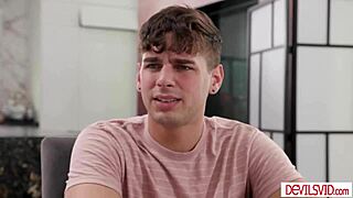 stepcousin naked on bed, craving my big cock for deepthroat and fucking.