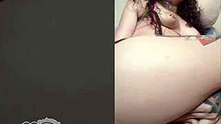 pink toy in ass and vibrator in pussy