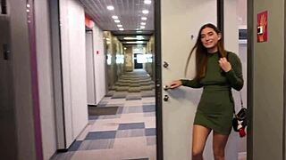 picked up long-haired girl on street, brought to hotel for passionate sex