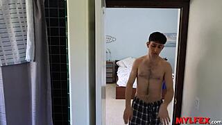 Mylfex - sweet housewife softing her sons dick in the morning