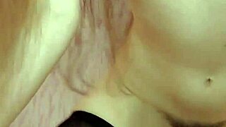 Russian brunette in stockings sucks thick dildo with dirty talk fingers pussy close-up anal fingering