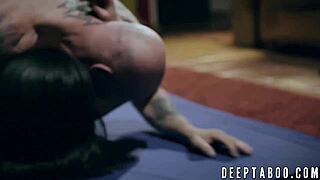 casey calvert wrestles derrick pierce in heated session