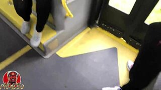 thelastrealtop & mshoneyroseatl suckin dick on public bus