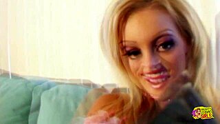 sensual lesbians passionately kiss and lick each other before pulling out the thick sex toy!