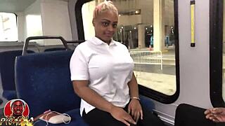 thelastrealtop & mshoneyroseatl suckin dick on public bus