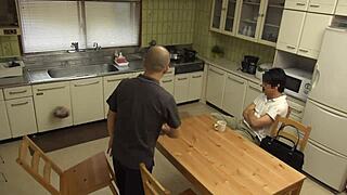 Asian amateurs perform blowjob and fuck with toys