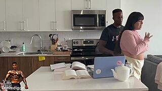 Latina BBW gets dicked down for being a great study buddy!