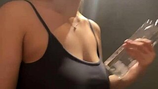 i play with my natural tits in public using nipple clamps