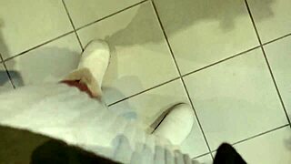 your italian stepmother shows you her ass and hairy pussy in a dressing room