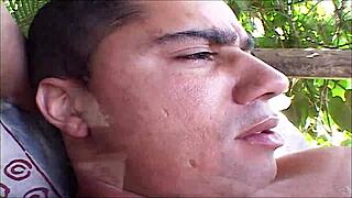 Jealous Blonde Hottie Fucks Her Man Doggystyle in Garden