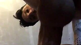 Bottom view captures thick cock pumping tight pussy full of hot cum as everything pulsates before creamy load slides out