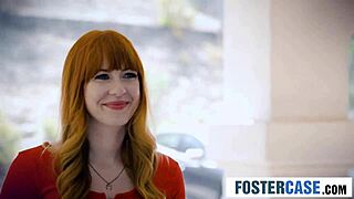 stepsiblings settle rivalry during sex education with foster mom