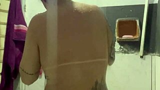 making video call to neighbor while cuck watches football