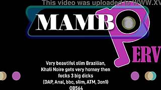 Very Beautiful Slim Brazilian Khali Noire Gets Horny and Fucks 3 Big Dicks DAP Anal BBC Slim ATM Dirty Talk 3on1