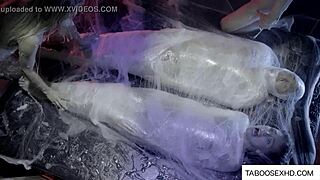 Teen engages in hardcore group sex in cave with strangers