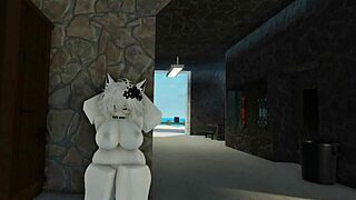 shark GOING ALL OUT on the beach roblox, furry fun in the sun