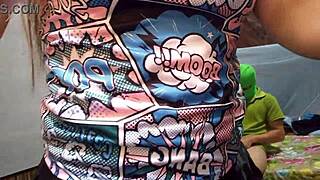 using the big chicken for actions with lover, alpha male shows big penis, propose riding