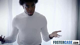 stepsiblings settle rivalry during sex education with foster mom