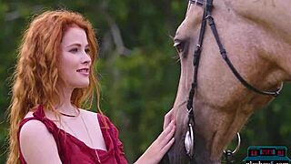 Gorgeous Hot Redhead Milf Heidi Romanova Outdoor Solo For Playboy