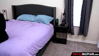 pervy mother offers anal for cash, stepson can't resist