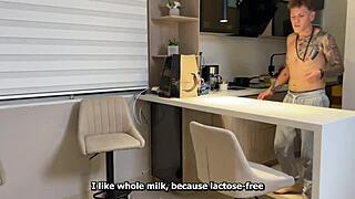 Hot Neighbor Demands Milk Titty Fuck