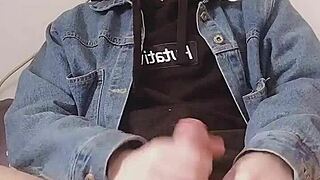 Masturbation session with slave in BDSM.