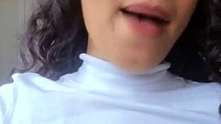 Brazilian Brunette Espuletinha Asks You to Cum on Her Natural Breasts