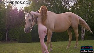 Gorgeous Hot Redhead Milf Heidi Romanova Outdoor Solo For Playboy