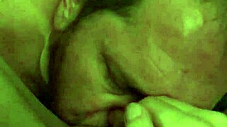 Wife Rubs Pussy While Husband Jacks Off, Ending In Creampie Cleanup.