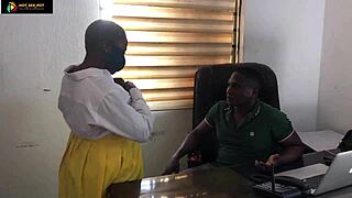 naughty horny student seduces teacher and gets fucked in office during school hour