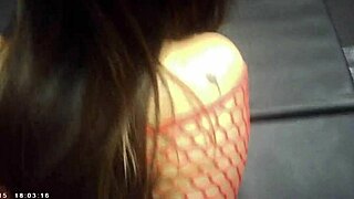 behind the scenes, glasses cam guy pounds shaved pussy hardcore