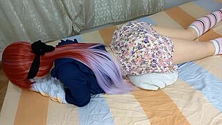 Horny Virgin Stepdaughter Penetrates Anus All Night