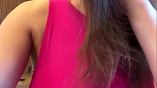 Stepmother sucks her big natural milky tits