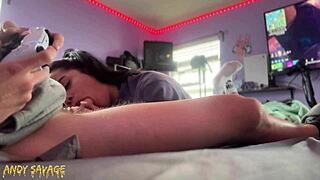 tiny latina girlfriend feels deep pleasure from boyfriend's assfucking