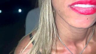 Wife fucks stranger live on street 😈