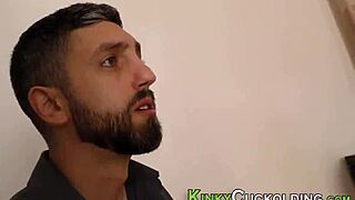 in this cuckold tale, the large milf gets her big boobs spermed by a huge monster cock