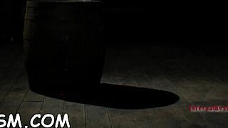 blindfolded angel gets her pussy pounded with a toy in the game