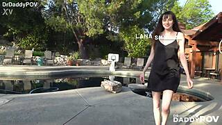 lana small gets a steamy treatment and swallows load