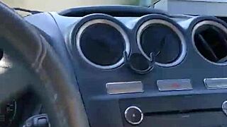 hey, wanna see a handjob tribute in the car?