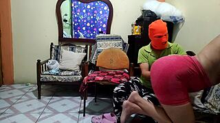 my innocent fat stepdaughter says her husband is away and invites me for some delicious sex at her house