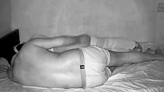 Stepsis shares bed with stepbrother, big tits on display 😏