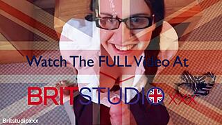 Naughty British College Student Seduces Step-Dad for Intense Creampie Cumshot