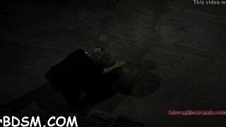 blindfolded angel gets her pussy pounded with a toy in the game