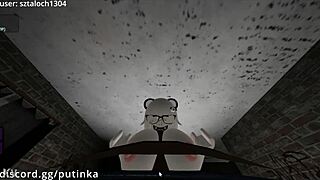 Oh wow, BBC fucking this snowbunny in Roblox condo, she didn't expect that! 😲