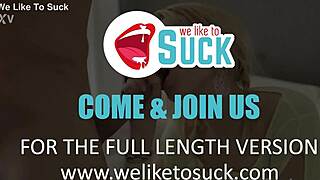 Karina Grand sucks cock for messy facial.