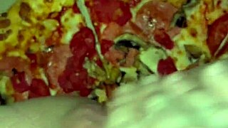 Saudi-best amateur-Arabian Snoewwhite in Los Angeles-United States of America-ASMR-food Arab porn-kinky fetish compilation-female teen 18+ masturbation with pizza chocolate ice cream fruits 😋