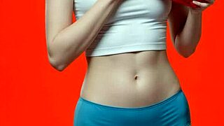 Ai Generated New Eastern European Lingerie Model Poses Barefoot